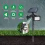 Solar Lights Outdoor, Motion Sensor Solar Flood Lights, Dusk to Dawn Landscape Lights, Wireless Security Lights 2-in-1 for Driveway Porch Path Solar Powered, EMANER (6500K Solar Floodlights, 1-Pack)