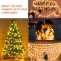 MOICO Globe String Lights for Bedroom, 43ft 100 LED 8 Modes Plug in Decorative Lights, Waterproof Fairy String Lights for Patio, Indoor, Outdoor, Christmas, Wedding, Party, Connectable, Warm White