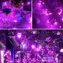 Twinkle Star 66FT 200 LED Indoor String Lights, Plug in String Light 8 Modes Waterproof for Outdoor Halloween Party Christmas Wedding Bedroom Decorations (Purple)