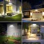 Solar Lights Outdoor, GSBLUNIE 1600LM 3 Adjustable Heads Dusk to Dawn Solar Motion Sensor Lights Outdoor,IP65 Waterproof Solar Flood Lights Outdoor Security Lights Detector for Yard,Garage,Front Door