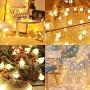 43 ft 100 Led Christmas Lights Globe String Lights Plug in for Bedroom Decor Indoor Outdoor Fairy Light for Home Wall Garden Decorations Warm White