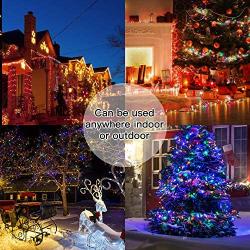 Marchpower Christmas String Light- 300 LED 131 feet 8 Modes Battery Operated Fairy Lights, Waterproof Indoor/Outdoor Decorative Lights for Xmas Tree Wedding Party Festival, Muti Color