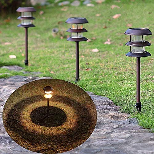 MAGGIFT Super Bright 15 Lumen Solar Powered Pathway Lights, 6 Pack Outdoor Aluminum Lights, Antique Brass, Waterproof Light for Landscape, Lawn, Patio, Yard, Garden Walkway, Deck, Driveway, Warm White MAGGIFT Super Bright 15 Lumen Solar Powered Pathway Lights, 6 Pack Outdoor Aluminum Lights, Antique Brass, Waterproof Light for Landscape, Lawn, Patio, Yard, Garden Walkway, Deck, Driveway, Warm White