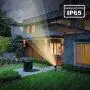 LED Landscape Solar Spotlights, T-SUN Waterproof Outdoor Solar Lights Auto ON/Off Solar Wall Lights for Garden, Driveway, Pathway, Pool Area(Warm White)