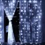 LiyuanQ Curtain String Lights 300 LEDs Window Curtain Fairy Lights Copper Wire Twinkle String Lights USB Remote Control 8 Modes Hanging Lights for Bedroom Indoor Home Wedding Decor (300 LED, White) LiyuanQ Curtain String Lights 300 LEDs Window Curtain Fairy Lights Copper Wire Twinkle String Lights USB Remote Control 8 Modes Hanging Lights for Bedroom Indoor Home Wedding Decor (300 LED, White)