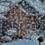 EAMBRITE Multi LED Activated Party Lights with Remote and Base for Wedding Show Club Pub Multi Function Rotating Falling Snow Projector for Xmas Moving Points Landscape Lights for Home Yard Garden