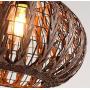 Bagood Natural Bamboo Chandelier DIY Wicker Rattan Lamp Shades Weave Hanging Light D13.8INCH
