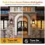2-Pack Dusk to Dawn Sensor Outdoor Wall Lantern, Exterior Wall Mount Light Fixture with E26 Base Socket, 100% Anti-Rust Aluminum Waterproof Porch Light, Clear Glass Matte Black Wall Sconce for Doorway 2-Pack Dusk to Dawn Sensor Outdoor Wall Lantern, Exterior Wall Mount Light Fixture with E26 Base Socket, 100% Anti-Rust Aluminum Waterproof Porch Light, Clear Glass Matte Black Wall Sconce for Doorway