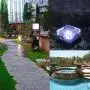 Solar Glass Brick Light,Ice Cube Lights,LED Landscape Light Buried Light Square Cube,Frosted Glass Light for Christmas Outdoor Path Road Yard 4 pcs (Cold White)