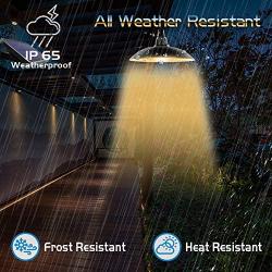 Solar Pendant Lights, AMORNO Solar Outdoor Indoor Adjustable Led Shed Light with Remote Control, Waterproof Hanging Solar Lamp for Garden Patio Home Decor