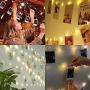 Anpro 50 LED Photo Clip String Lights- 5M Fairy Light Photo Clips, LED Photo Lights Pegs for Bedroom Decoration，Hanging Photo, Notes, Wedding, Party, Operated by 3X AA Battery(NOT Included)