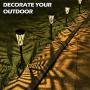 LeiDrail Solar Pathway Lights Outdoor Garden Path Light Spider Web Decorative Warm White LED Bronze Metal Stake Landscape Lighting Waterproof for Yard Patio Walkway Lawn - 4 Pack