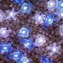 Joyathome Multi Sealife String Lights Crystal Nautical Theme 13.85 Ft 40 LED Battery-Powered Cool White Beach Lights with Remote Control for Porch Wedding Bedroom Birthday Party Decoration