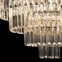Meelighting 24 Lights Empress Crystal Chandelier Lighting Modern Contemporary Chandeliers Pendant Ceiling Lamp Lights Fixture 7-Tier for Dining Room Living Room Hotel Showroom W39.4''