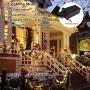 EEW 95FT 240LED Christmas Lights, Waterproof Christmas String Lights Indoor/Outdoor, 8 Mode Green Wire Clear Bulbs Twinkle Lights for Xmas Tree Decorations Wedding Party (Warm White)