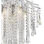 Isabella Chrome Pendant Chandelier 16'' Wide Crystal 5-Light Fixture for Dining Room House Foyer Kitchen Island Entryway Bedroom Living Room - Vienna Full Spectrum