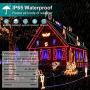 B-right RGB Rope Lights Outdoor，49ft 150LED Colour Changing String Lights 20 Modes Plug in Low Voltage String Lights with Remote Waterproof Fairy Lights Connectable for Bedroom Kitchen Christmas