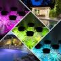LED Solar Light Outdoor, SMY 6 Packs Solar Pathway Lights with 7 Color Changing Waterproof IP65, Auto On/Off Outdoor Solar Landscape Lights/Pathway Lights for Lawn, Back Yard and Walkway