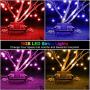 48FT Outdoor Color Patio Lights, RGB Cafe String Lights with 18 E26 S14 Shatterproof Edison Bulbs, Commercial Grade Dimmable String Lights for Patio Backyard Garden, 2 Remote Controllers