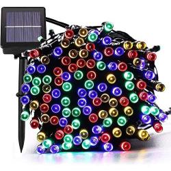 JAR-OWL Solar String Lights Outdoor 72ft 200 LED Solar Powered Outdoor Lights Waterproof Fairy String Lights for Indoor, Patio, Christmas, Gardens, Homes, Wedding, Holiday, Party Decor (Multi-Color)