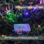 YOEEN 4 Pack 33Ft 100 LED Fairy Lights Battery Operated String Lights with 8 Modes Remote Control Timer Waterproof Copper Wire Twinkle Lights for Bedroom Wedding Party Chirstmas Decor, Multicolor