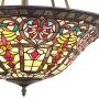 Vineyard Bronze Pendant Chandelier 24 1/2'' Wide Tiffany Style Art Glass Shade 4-Light Fixture for Dining Room House Foyer Kitchen Island Entryway Bedroom Living Room - Robert Louis Tiffany