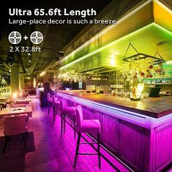Govee Led Strip Lights, 65.6 Feet with Remote Control, RGB, for Bedroom, Ceiling, Kitchen