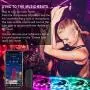 Light Strip, Color Changing Lights with Remote and Bluetooth Controller Sync to Music Apply for Shop Room, Bedroom, Kitchen, Bar, Home