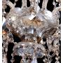 Cognac 8 Lights K9 Crystal Chandelier Modern Luxurious Light Candle Pendant Lamp Ceiling Living Room Lighting for Dining Living Room Bedroom Hallway Entry 31x28 Inch Gifts (Cognac Color)