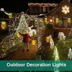 Hanging Solar Lights Outdoor Landscape Decorative Hanging Pineapple Lights 60 LED Waterproof Solar Lanterns for Garden Yard Patio Lawn Balcony Path…