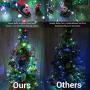 BrizLabs USB Fairy Lights, 33ft 100 LED Upgraded Color Changing Fairy String Lights with Larger Bead, Unique Dual/Triple Colors USB Powered String Light with Remote for Craft Bedroom Christmas Wedding