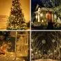holahome Led Christmas String Lights Outdoor Indoor - 115Ft 300 LED UL Certified 8 Modes End to End Plug - Warm White Fairy Lights for Xmas Tree, Wedding, Patio, Garden, Holiday Decoration