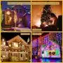 Fairy Lights Multicolor Outdoor String - Lights 80Ft 200 LED Christmas tree Lights,Room Lights Color Changing White Christmas Light,Fairy Lights with Remote&Timer for Easter Pastel,Party,Wedding
