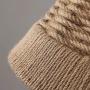 JiuZhuo Rustic Nautical Rope Woven Drum Shaded 1-Light Pendant Light