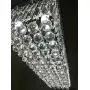 Moooni Rectangular Clear Crystal Chandelier Lighting Modern Dining Room Pendant Lighting Painted Black Finish L31.5'' x W9.8'' x H9.8''