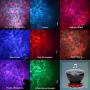 Ocean Wave Projector, Night Light Lamp with Adjustable Lightness Remote Control Timer 8 Lighting Modes Music Speaker Light Show LED Night Light Projector Lamp for Baby Kids Adult Bedroom Living Room