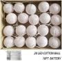 Gladworts Decorative String Lights for Bedroom Decor, Battery Operated Globe Hanging Light Pink Night Lights Indoor Kids, Childrens Canopy Lights, 10ft
