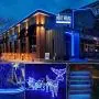 Hopolon Outdoor Rope String Lights, 4.5V Safety UL Plug Powered Waterproof Tube Light with 100 LED, 33 feet 8 Modes Copper Fairy Lights for Garden Fence Patio Yard Wedding Christmas Hall (Blue)