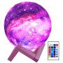 HYODREAM 3D Moon Lamp Kids Night Light Galaxy Lamp 16 Colors LED Light with Rechargeable Battery Touch & Remote Control as Birthday Gift for Boys/Girls/Baby