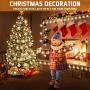 Chiachi 2 Pack Christmas Lights,Snowflake String Lights 40 ft 80 LED Fairy Lights with 36 Pcs Snowflakes Window clings Operated Waterproof for Bedroom Xmas Indoor Outdoor Party Supplies (Warm Light)