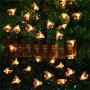 SKYFIRE [Upgraded Solar Honey Bee Fairy String Lights with Two-Way Charging, 30 LED Solar Garden String Lights Outdoor Bee Fairy Lights for Garden Patio Flower Trees Lawn Landscape Xmas Decor