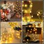 U/S Battery Powered Globe Fairy String Lights, 34Ft 50-LED Waterproof Crystal Globe String Lights, 8 Modes Indoor/Outdoor Lights Decoration for Home, Party, Patio, Window, Wall, Holidays (2 Pack)