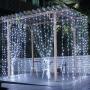 LE LED Curtain Lights, 19.7x9.8ft, 594 LED, 8 Modes, Plug in Twinkle Lights, Cool White, Indoor Outdoor Decorative Wall Window String Lights for Bedroom, Party, Wedding Backdrop, Patio Décor and More