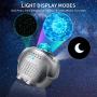 Star Projector Night Light for Kids, 4 in 1 LED Galaxy Light Projector with Moon & Star, Ocean Wave Projector Room Decor with Bluetooth Music Speaker, Voice Control, Night Light Projector for Bedroom