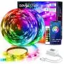 Daybetter Led Strip Lights 100ft (2 Rolls 50ft) Bluetooth Light Strips with App Control Remote, 5050 RGB Led Lights for Bedroom, Music Sync Color Changing Lights for Room Party