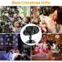 ALOVECO Christmas Snowflake Projector Lights, Rotating LED Snowfall Projection Lamp with Remote Control, Outdoor Waterproof Sparkling Decorative Lighting for Halloween Xmas Party (Cool White 6000K)