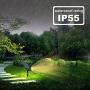 T-SUN Solar Spotlights 7 LED Outdoor Wall Lights, Auto ON/Off Adjustable Solar Lights for Tree, Patio, Yard, Garden, Driveway, Pool Area(3000K 1 Pack)