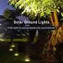 Solar Ground Lights, 8 LED Solar Disk Lights Outdoor Waterproof for Garden Yard Patio Pathway Lawn Driveway Walkway- Warm White (10 Pack) Solar Ground Lights, 8 LED Solar Disk Lights Outdoor Waterproof for Garden Yard Patio Pathway Lawn Driveway Walkway- Warm White (10 Pack)