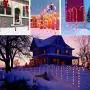 Candy Christmas Lights, Candy Cane Lights Outdoor Pathway, Pathway Markers, Christmas LED Yard Lawn Pathway Markers, Christmas Indoor and Outdoor Decoration Lights UL588 Certified,18ft Length (Orange)