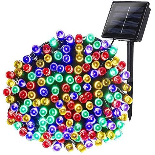 Joomer Solar Christmas Lights 72ft 200 LED 8 Modes Solar String Lights Waterproof Solar Fairy Lights for Garden, Patio, Fence, Balcony, Outdoors (Multi-Color)